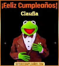 Meme feliz cumpleaños Claufia